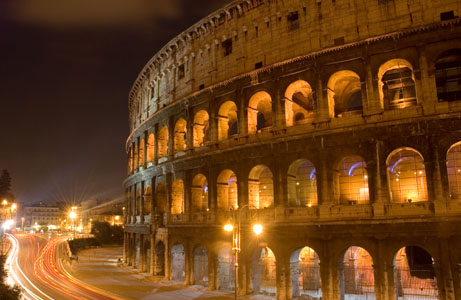 Colosseum at night