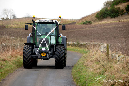 Tractor Wedding Car